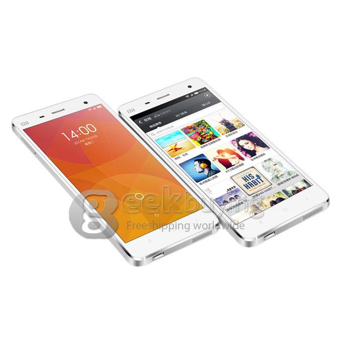 [HK Stock]Xiaomi M4/Mi4 Snapdragon801 Krait 400 Quad Core 2.5GHz 5.0Inch MIUI V5 Smartphone 3GB RAM 16GB ROM 13MP Sony Camera- White