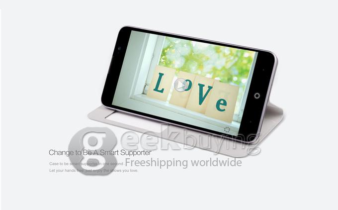 Original Protective PU Leather Hard Flip Cover Shell for UMI C1 - White