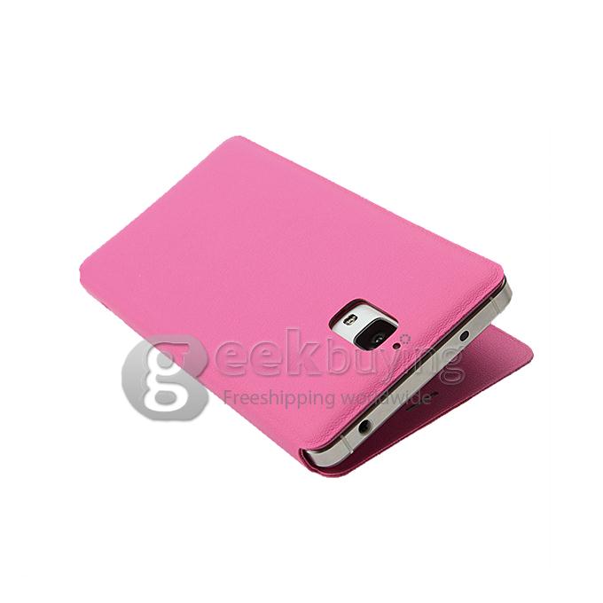 Original Xiaomi Mi4 Leather Case Ultra Thin and High Quality Cover Function For Xiaomi Mi 4 -Pink