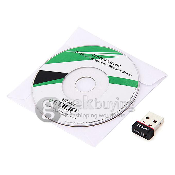 EDUP EP-N8508 Ultra-Mini Nano USB 2.0 802.11n 150Mbps Wifi/WLAN Wireless Network Card Adapter for Windows Vista/XP/7/MAC