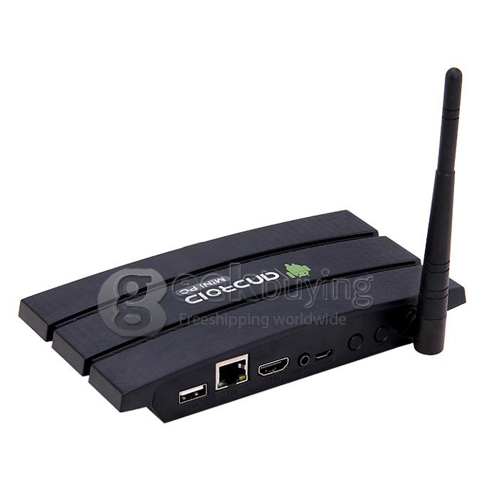 MK919S RK3188-T Quad Core 1.4GHZ Android 4.4.2 Mini TV BOX HDMI HDD Player 2G/8G Built-in 2.0MP Camera & Mic Bluetooth DLAN Miracast - Black