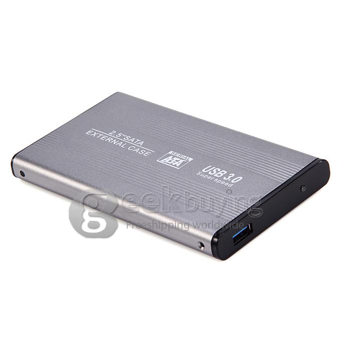 2.5" SATA to USB 3.0 HDD Case Hard Disk Drive Case Silver