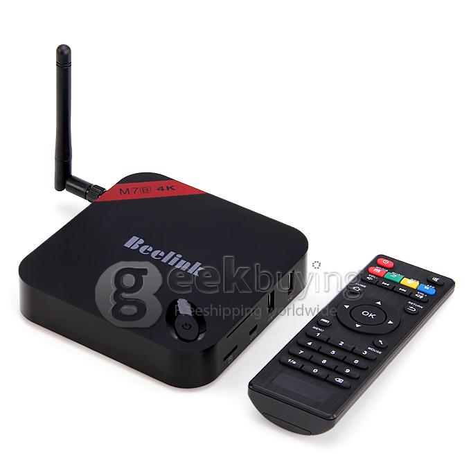 Beelink M7B Amlogic S802 Quad Core 2.0GHz Android 4.4.2 Mini TV BOX HDMI HDD Player 1G/8G Built in XBMC Bluetooth Miracast DLNA OTG