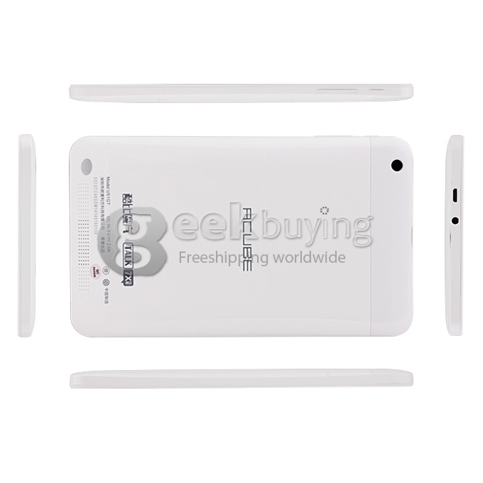 Cube TALK 7X U51GT MTK8382 Quad Core 7 Inch Android 4.2 OS 3G Phablet Tablet PC 1GB RAM 8GB ROM Capacitive Touch Screen 1024*600 - White