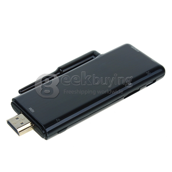 EU Plug CX-919 Rockchip RK3188T Cortex A9 1.4GHz Quad Core Google Android 4.2 Mini TV BOX Dongle 2G/8G Bluetooth External Wifi Antenna - Black