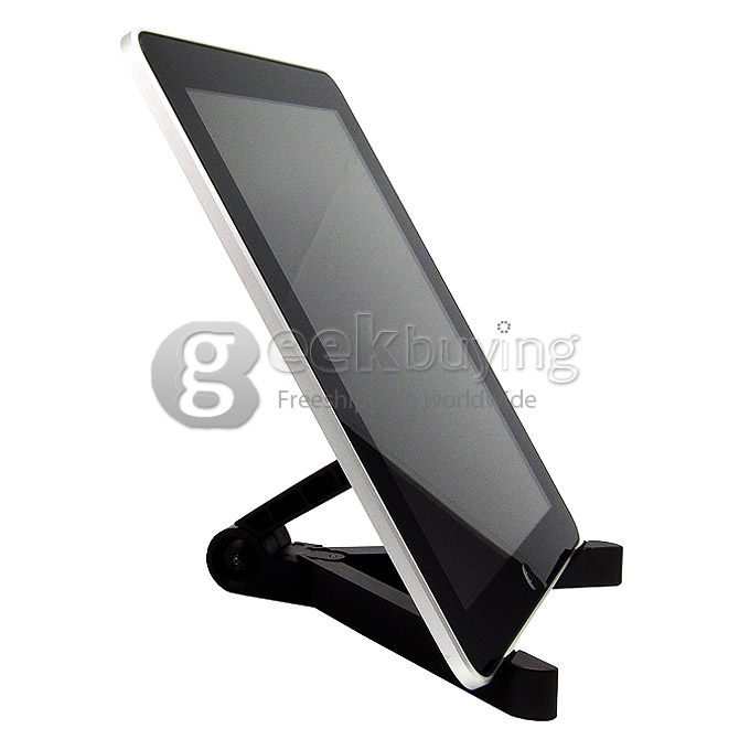 Portable Fold-up Stand Cradle Holder for iPad Tablet Kindle e-Readers - Black