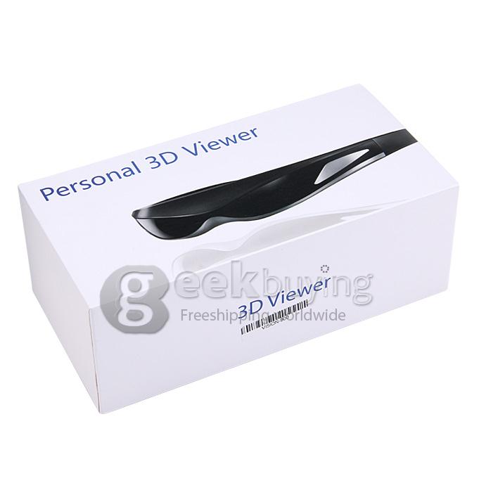 EU Plug Vision 900 3D Glasses Personal 3D/2D Viewer with Multi-format Player 4G Memory Support 720P MP3 E-book TF Card