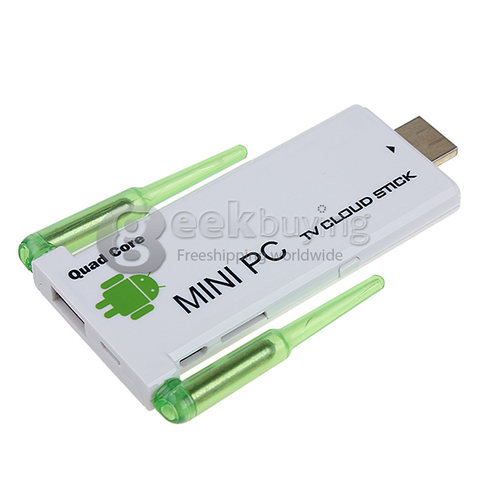 CX-919II GM282 RK3188T Quad Core Google Android 4.2 1.4GHz Mini TV BOX Dongle 2G/8G Dual External WiFi Antenna Bluetooth - Black