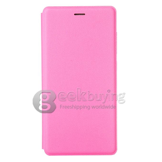 Original Xiaomi Mi4 Leather Case Ultra Thin and High Quality Cover Function For Xiaomi Mi 4 -Pink