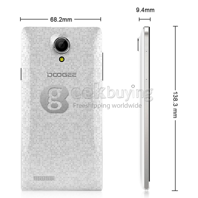 Doogee PIXELS DG350 MTK6582 Quad Core 1.3GHz 4.7 Inch Android 4.2.9 OS Smartphone 1GB RAM 4GB ROM 8.0MP IPS HD Screen White
