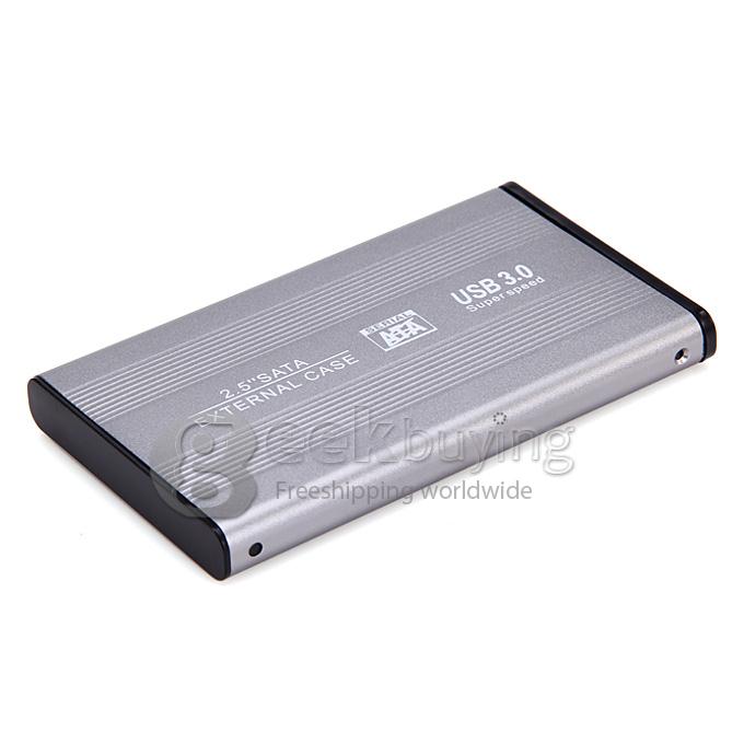 2.5" SATA to USB 3.0 HDD Case Hard Disk Drive Case Silver