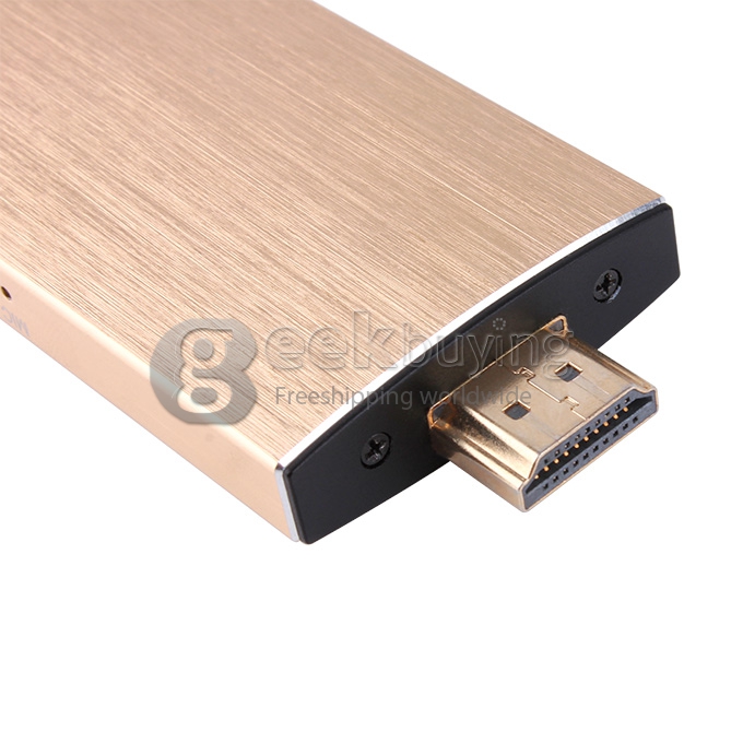 GK525 RK3188T Quad Core 1.4Ghz Android 4.2.2 Mini TV BOX Dongle 2G/8G Bluetooth 2.0MP Camera Mic External WIFI Antenna - Gold