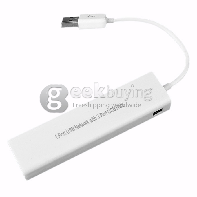 USB 2.0 RJ45 10MB/100MB LAN+USB Hub (2 in 1) Adapter for PC Computer Laptop  