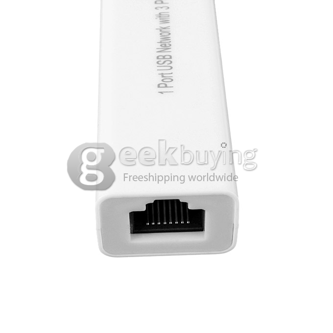 USB 2.0 RJ45 10MB/100MB LAN+USB Hub (2 in 1) Adapter for PC Computer Laptop  