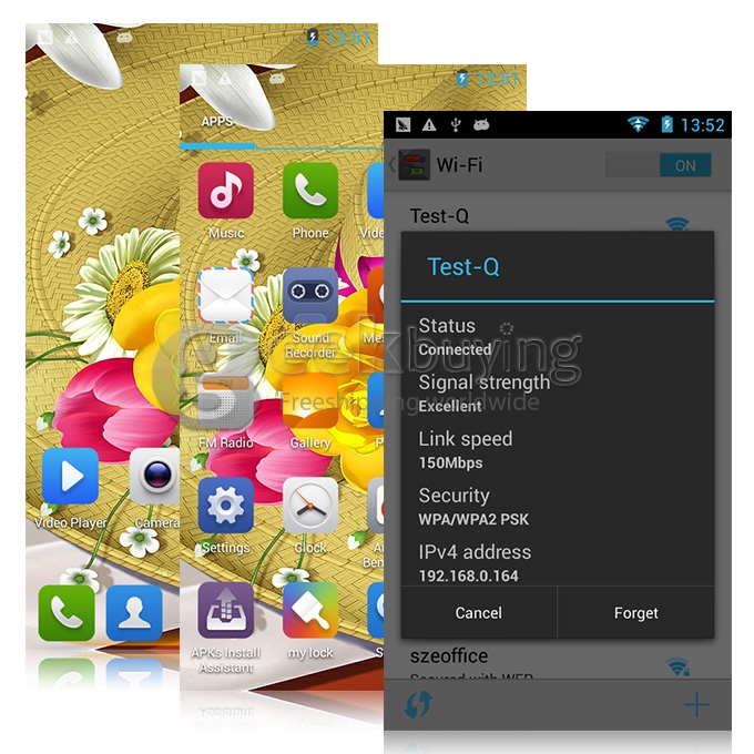 HTM M1 MTK6572 Dual Core 1.3GHz 4.7 Inch Android 4.2 OS Smartphone 512MB RAM 4G ROM 3G/GPS with Free leather Case - White