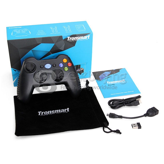 [Spain Stock] Tronsmart Mars G01 2.4GHz Wireless Gamepad Support Controller for Android TV BOX / PS3 / Tablet PC / MINI PC / Android Cell Phone - Black
