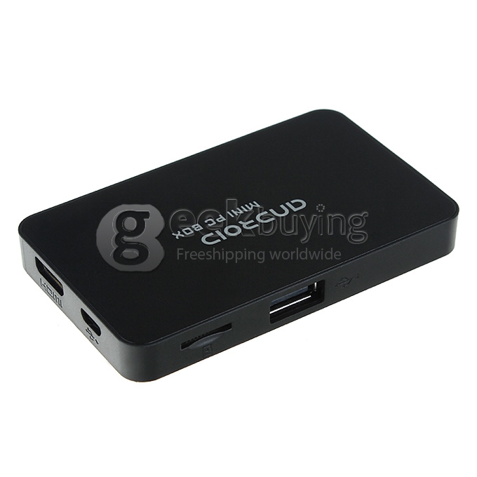 UG100 RK3066 ARM Cortex A9 Dual Core 1.6GHz Android 4.1 Mini PC TV Box HDMI HDD Player 1G/4G HDMI/RJ45 Black