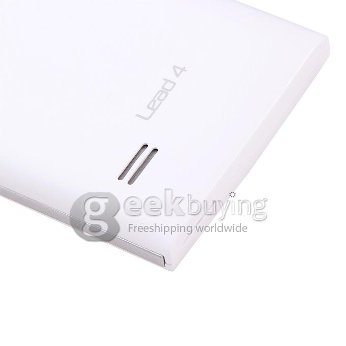 Leagoo Lead 4 MTK6572 Dual Core 1.0GHz 4.0 Inch Android 4.2 OS Smartphone 512MB RAM 4GB ROM WVGA Capacitive Touch Screen 3.0MP 3G-White