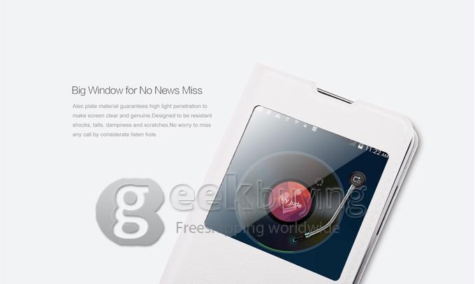 Original Protective PU Leather Hard Flip Cover Shell for UMI C1 - White