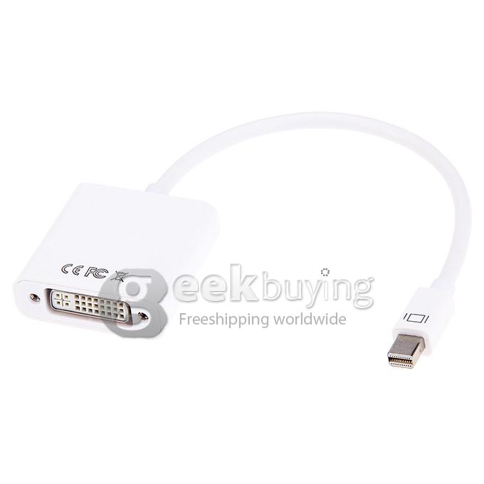 [US Stock]Mini DisplayPort DP to DVI Adapter Cable for Surface Pro2 Pro3 Macbook