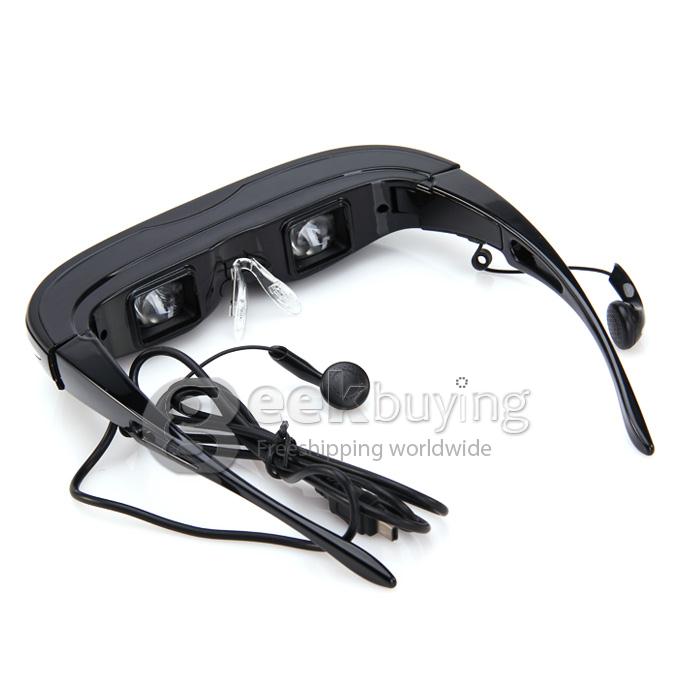 EU Plug Vision 900 3D Glasses Personal 3D/2D Viewer with Multi-format Player 4G Memory Support 720P MP3 E-book TF Card