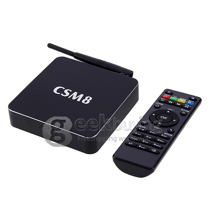 CSM8 Amlogic S802 Quad Core 2.0GHz Android 4.4 Mini TV BOX HDMI HDD Player 2G/16G Bluetooth Dual Band 2.4G/5G WIFI XBMC AV Miracast - Black