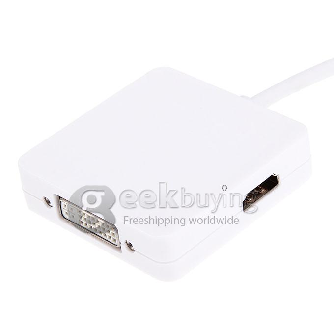 [US Stock] 3 in 1 Mini Display Port to HDMI/DVI/DP Converter Adapter for Surface Pro2 Pro3 Macbook
