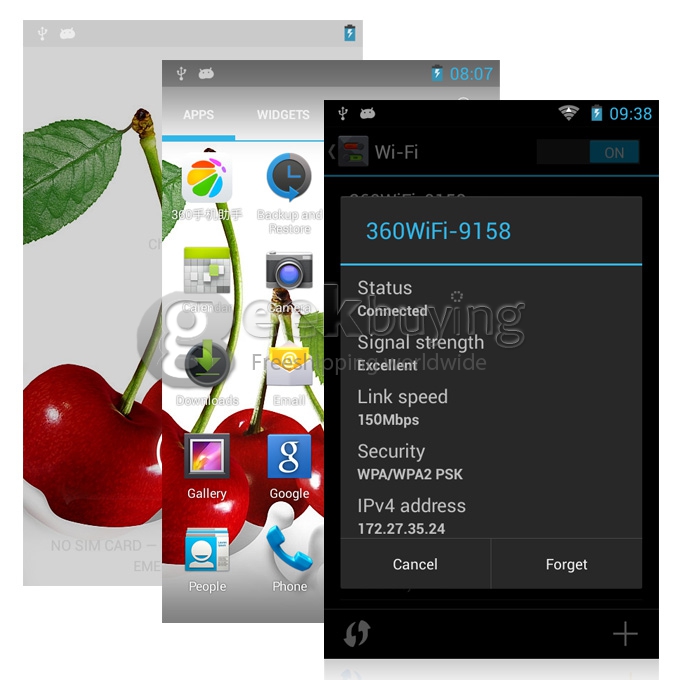 Landvo L100 MTK6572W Dual Core 1.0GHz 4.0 Inch Android 4.2 OS Smartphone 512MB RAM 4GB ROM 2.0MP 3G GPS Dark Blue