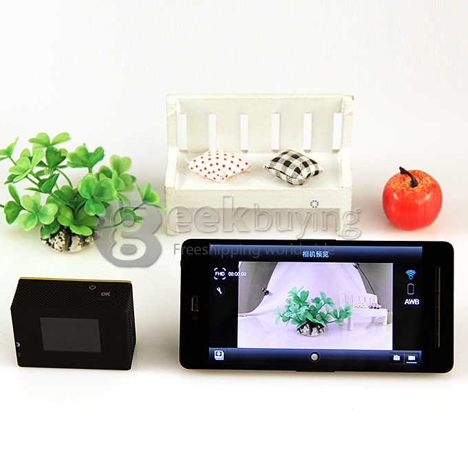 New WiFi Action Camera 12MP 1080P H.264 1.5 Inch 170 Wide Angle Lens Waterproof Diving HD Camcorder SJ4000 Style - Sliver