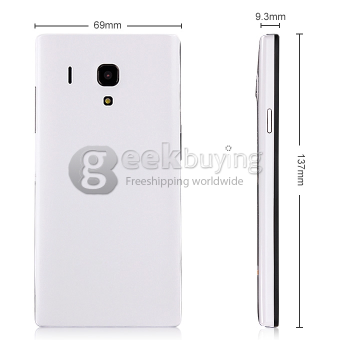 HTM M1 MTK6572 Dual Core 1.3GHz 4.7 Inch Android 4.2 OS Smartphone 512MB RAM 4G ROM 3G/GPS with Free leather Case - White