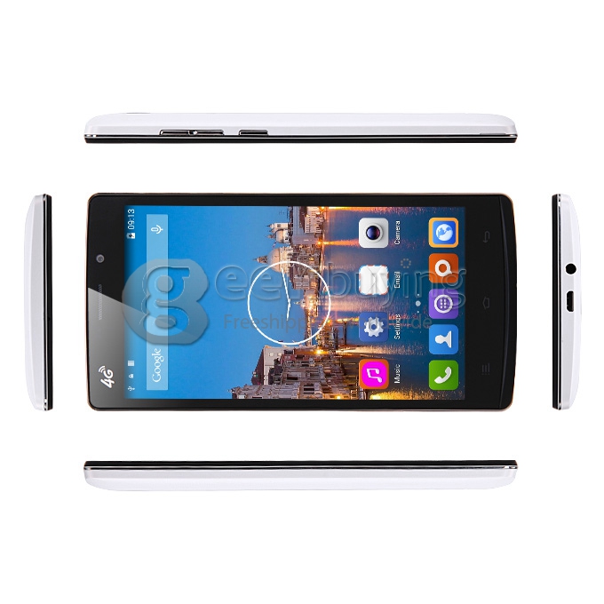ZOPO C5 MTK6582 Quad Core 1.3GHz 5.5 Inch Android 4.4 OS Smartphone 1GB RAM 8GB ROM 4G FDD-LTE 8.0MP IPS QHD Screen OTG/GPS White
