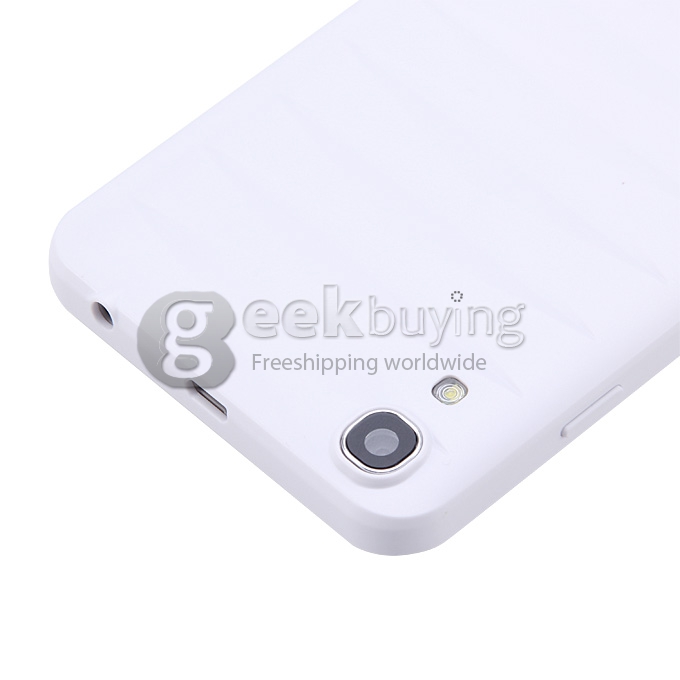 [HK Stock]Doogee  DG800 MTK6582 Quad Core 1.3GHz 4.5 Inch Android 4.4 OS Smartphone 1GB RAM 8GB ROM IPS QHD Screen 13.0MP 3G GPS OTG OTA Back Touch - White