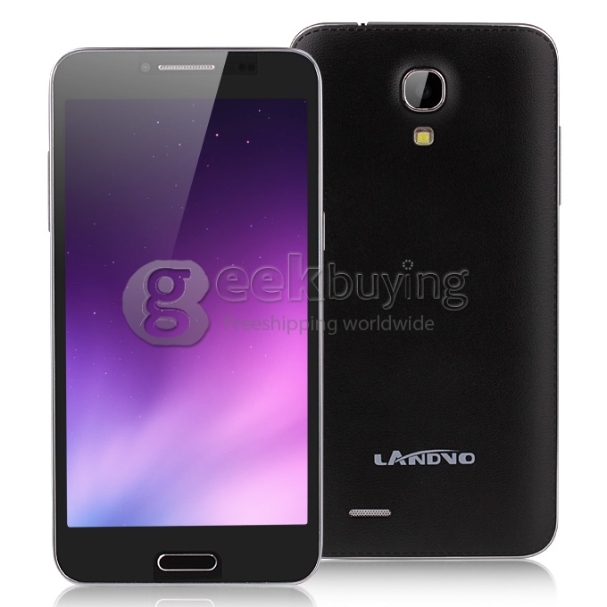 Landvo L800S MTK6582 Quad Core 1.2GHz 5.0 Inch Android 4.4 OS Smartphone 1GB RAM 4GB ROM 5.0MP 3G/GPS/Air Gesture Black