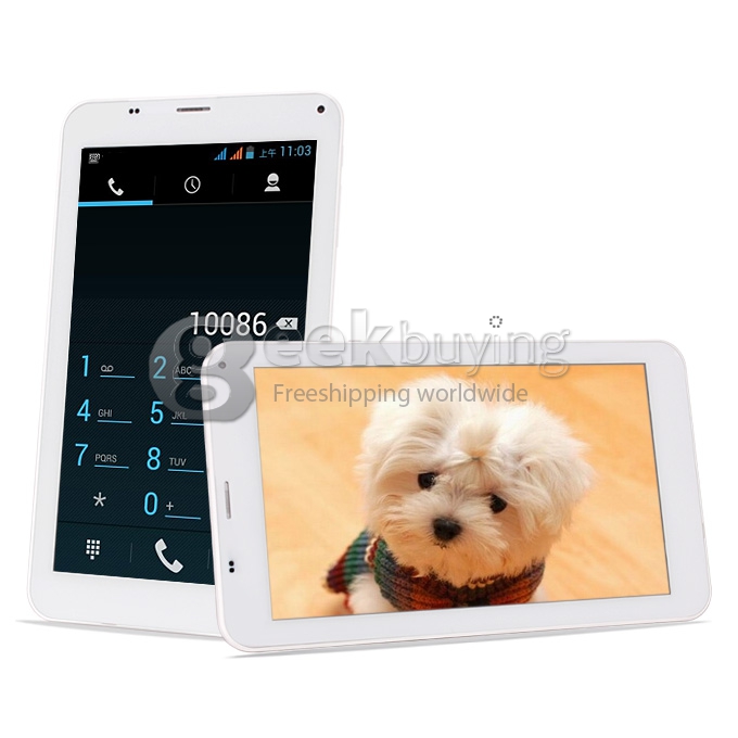 Cube TALK 7X U51GT MTK8382 Quad Core 7 Inch Android 4.2 OS 3G Phablet Tablet PC 1GB RAM 8GB ROM Capacitive Touch Screen 1024*600 - White