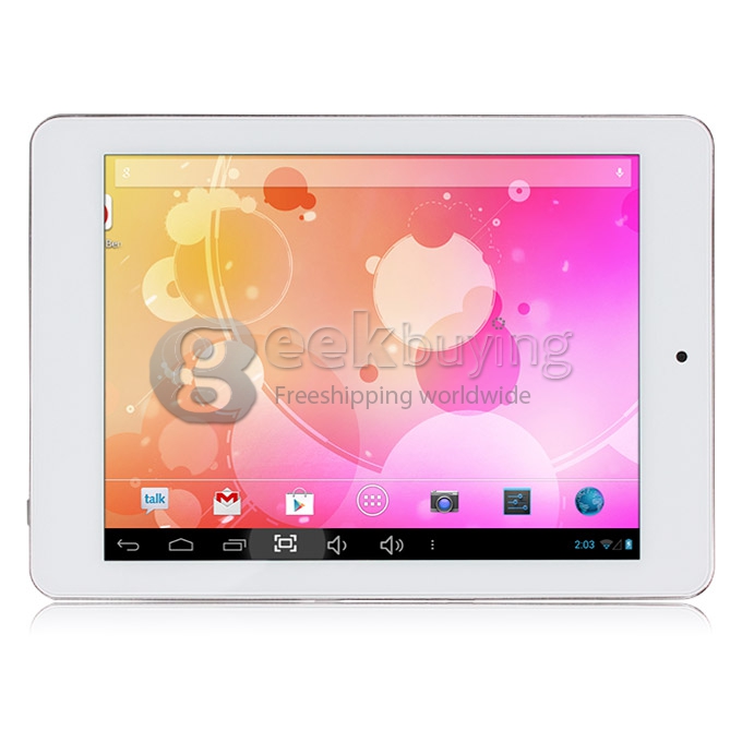 8 Inch AllWinner A20 Dual Core Cortex A7 Android 4.2 OS 1G/8G 1024*768 Capacitive Touch Screen Silver