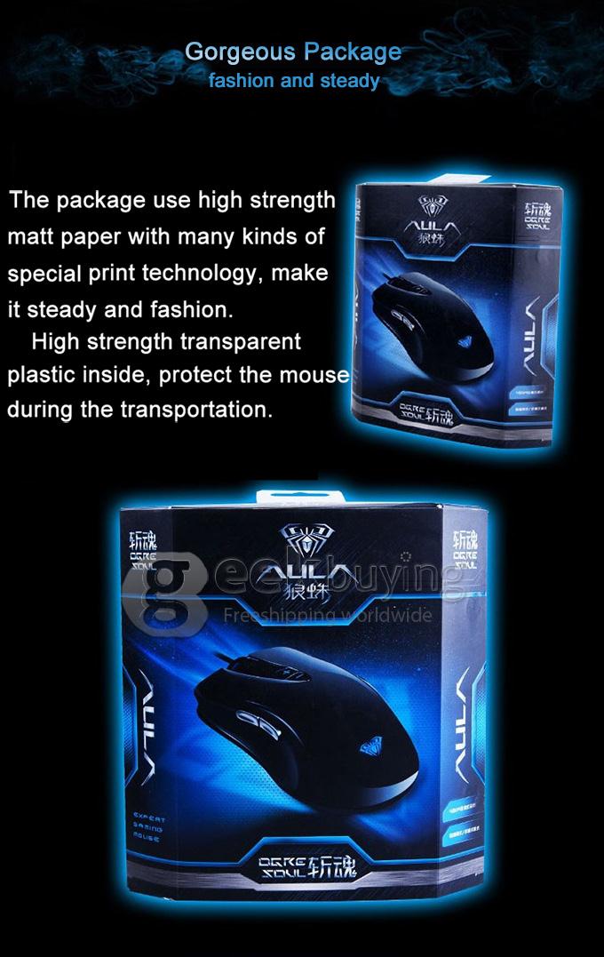 AULA OGRE SOUL Professional 2000 DPI Wired USB Dual Mode 7D Model Mouse Gaming Mouse