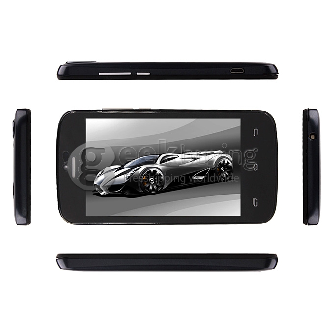 Doogee DG100 4.0inch WVGA Capacitive Screen MTK6572W Dual Core Smartphone 4GB ROM 5.0MP Camera Android 4.2 OS 3G/GPS-Grey