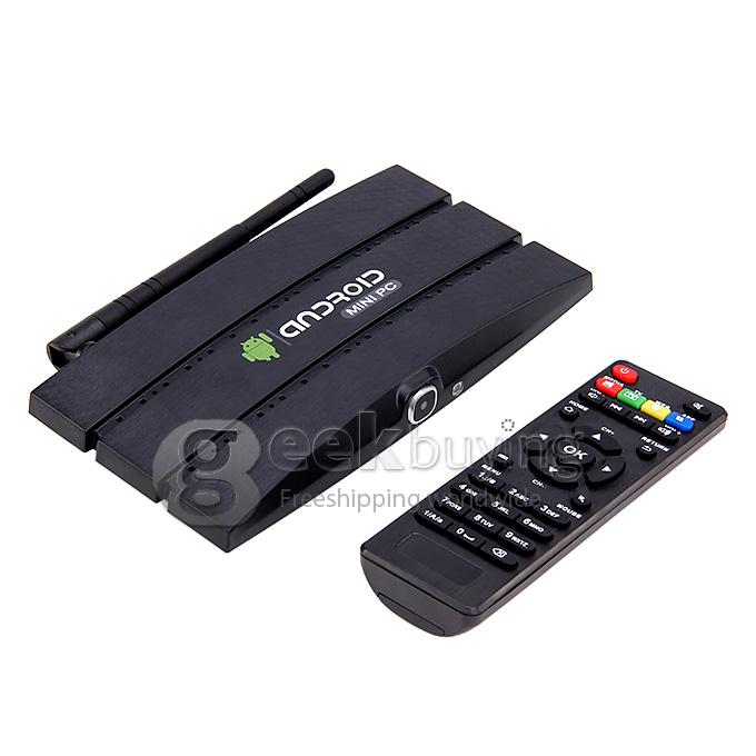 MK919S RK3188-T Quad Core 1.4GHZ Android 4.4.2 Mini TV BOX HDMI HDD Player 2G/8G Built-in 2.0MP Camera & Mic Bluetooth DLAN Miracast - Black