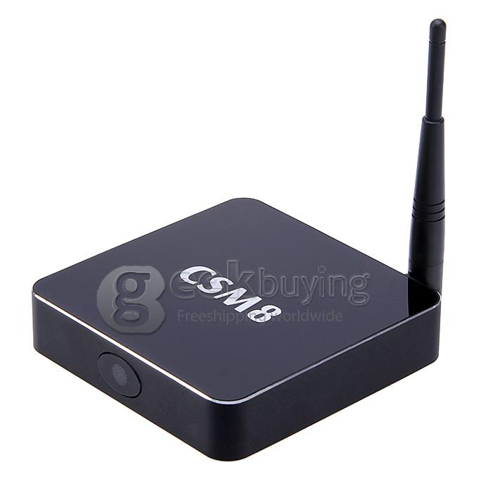 CSM8 Amlogic S802 Quad Core 2.0GHz Android 4.4 Mini TV BOX HDMI HDD Player 2G/16G Bluetooth Dual Band 2.4G/5G WIFI XBMC AV Miracast - Black