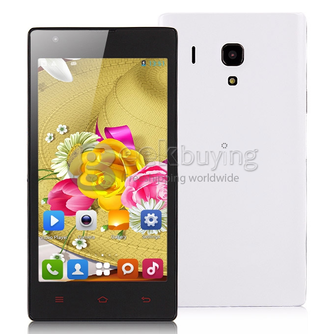 HTM M1 MTK6572 Dual Core 1.3GHz 4.7 Inch Android 4.2 OS Smartphone 512MB RAM 4G ROM 3G/GPS with Free leather Case - White