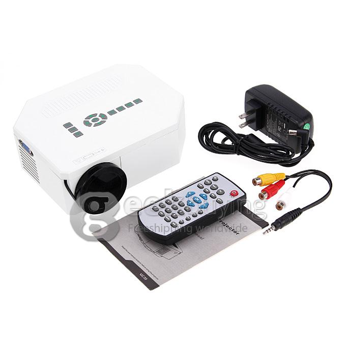 UC30 1080P Portable Led Projector HDMI Home Theater Projector Support HDMI VGA AV USB Digital projector for PC US Plug
