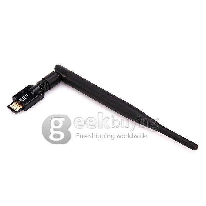 EDUP EP-MS150N 2.4GHz 802.11n/b/g 150Mbps USB2.0 Wireless Adapter LAN Card with Detachable 6dBi Antenna
