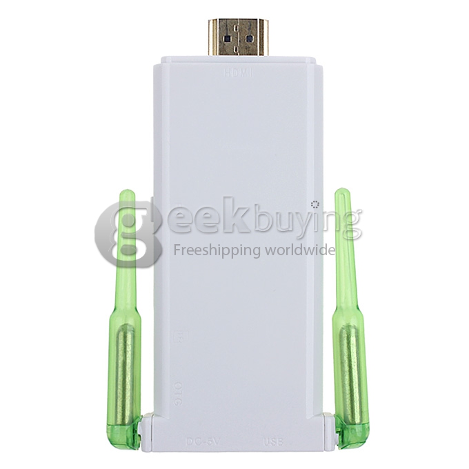 CX-919II GM282 RK3188T Quad Core Google Android 4.2 1.4GHz Mini TV BOX Dongle 2G/8G Dual External WiFi Antenna Bluetooth - Black