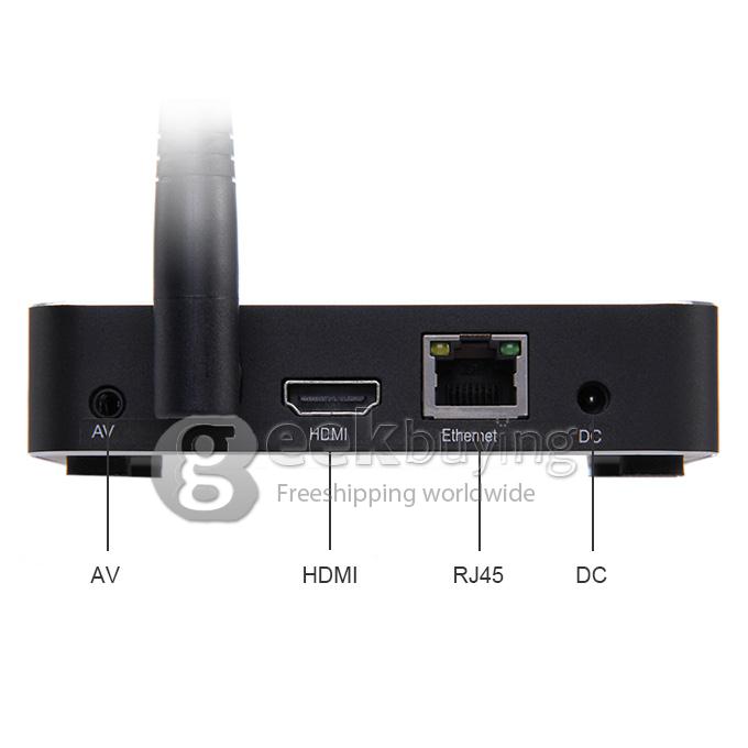 CSM8 Amlogic S802 Quad Core 2.0GHz Android 4.4 Mini TV BOX HDMI HDD Player 2G/16G Bluetooth Dual Band 2.4G/5G WIFI XBMC AV Miracast - Black