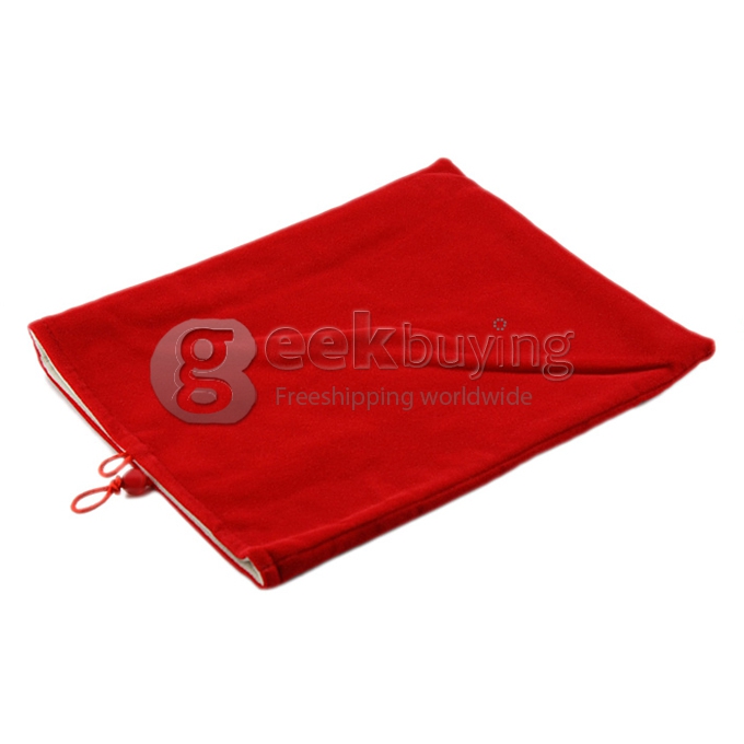Red Velvet Sleeve Pouch Case for 9.7 Inch MID IPAD Table PC Accessory(CN100757)