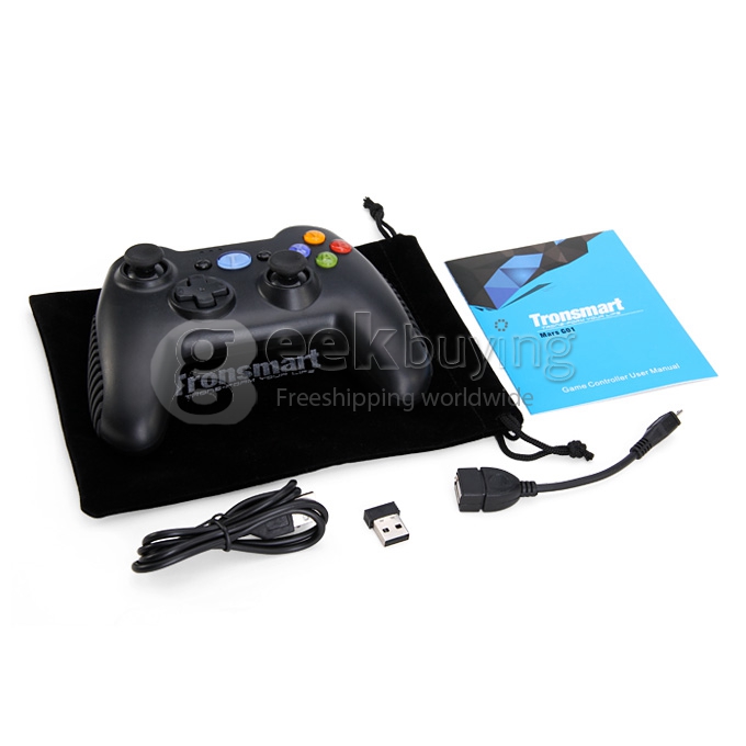 [Spain Stock] Tronsmart Mars G01 2.4GHz Wireless Gamepad Support Controller for Android TV BOX / PS3 / Tablet PC / MINI PC / Android Cell Phone - Black