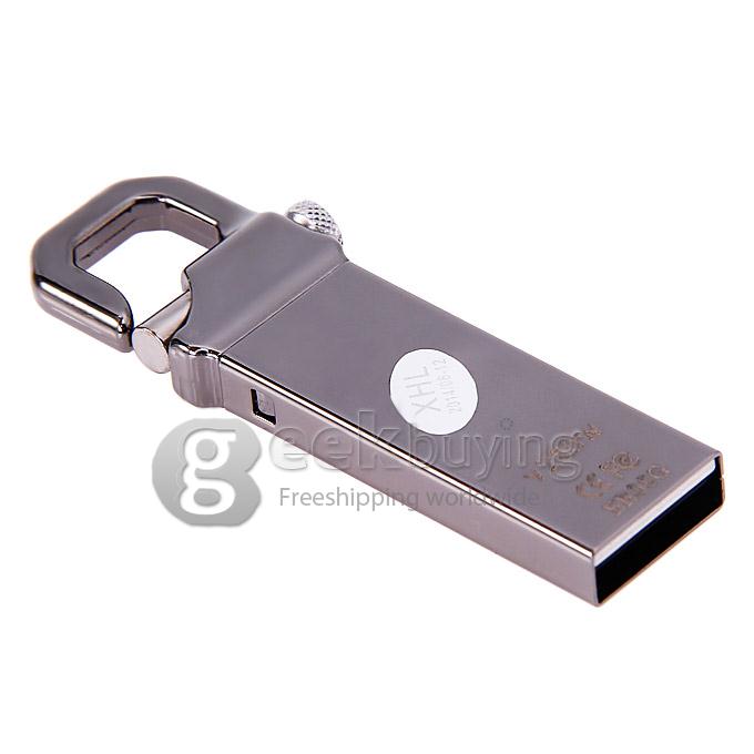 HP V250W 8GB USB 2.0 High Speed Flash Drive U Disk Memory Stick USB Drive with Keychain - Grey
