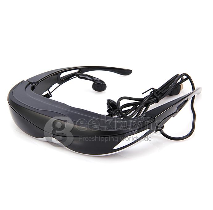 EU Plug Vision 900 3D Glasses Personal 3D/2D Viewer with Multi-format Player 4G Memory Support 720P MP3 E-book TF Card