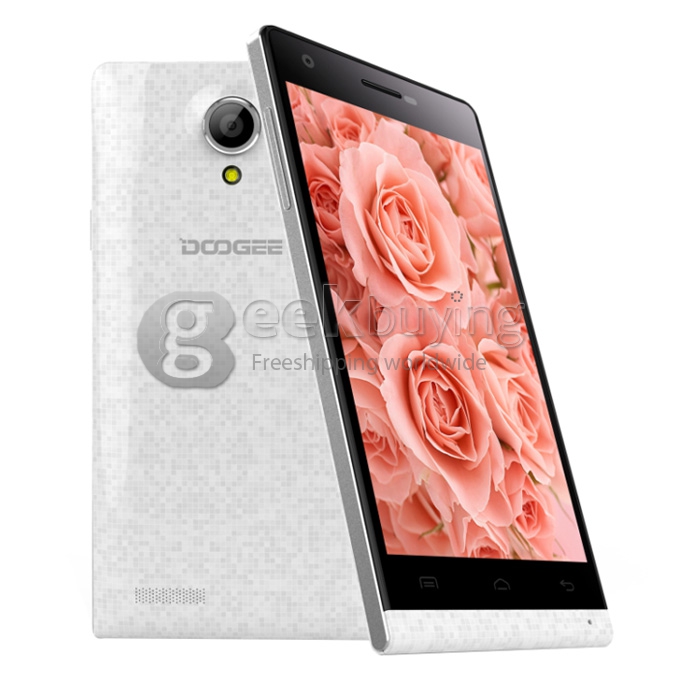 Doogee PIXELS DG350 MTK6582 Quad Core 1.3GHz 4.7 Inch Android 4.2.9 OS Smartphone 1GB RAM 4GB ROM 8.0MP IPS HD Screen White