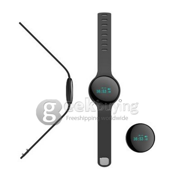 Landscape (SANSUI) H1 Bluetooth 4.0 Smart Watch Anti Lost Intelligent Motion Sleep Detection Pedometer Calls - Black